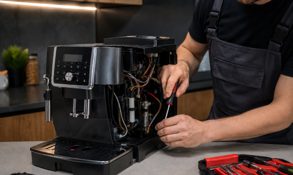 Ремонт кофемашин и кофеварок DeLonghi: причины поломок и помощь сервиса
